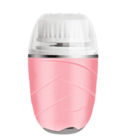 3 in 1 Electric Facial Cleanser Wash Face Cleaning Machine Pore Cleaner Body Cleansing Massage Mini Skin Beauty Massage (Color: PINK)