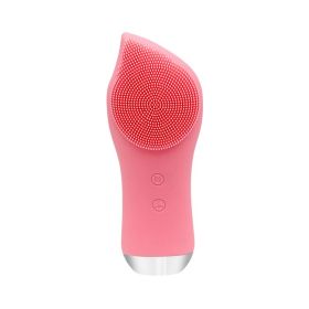 Cleansing Device Pore Cleaner Electric Silicone Cleansing Device To Blackheads (Color: PINK)