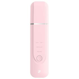 InFace Ultrasonic Ion Cleansing Blackhead Massage Skin Scrubber Peeling Shovel Facial Pore Cleaner Machine (Color: PINK)