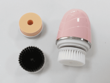 Rotary face washer electric cleaning brush (Color: PINK)
