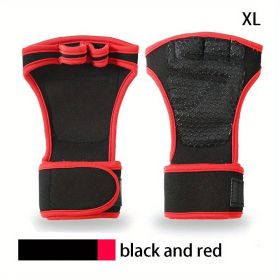 Fitness Gloves Dumbbell Weightlifting Exercise Sports Non-slip Wear-resistant Training Half-finger Extended Wrap Wrist Guard Gloves (Color: Fitness Without Finger)