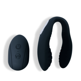 Hestia – Lightweight U-Shaped Vibrator, G-Spot Clitoral Vibe (Color: BLACK)